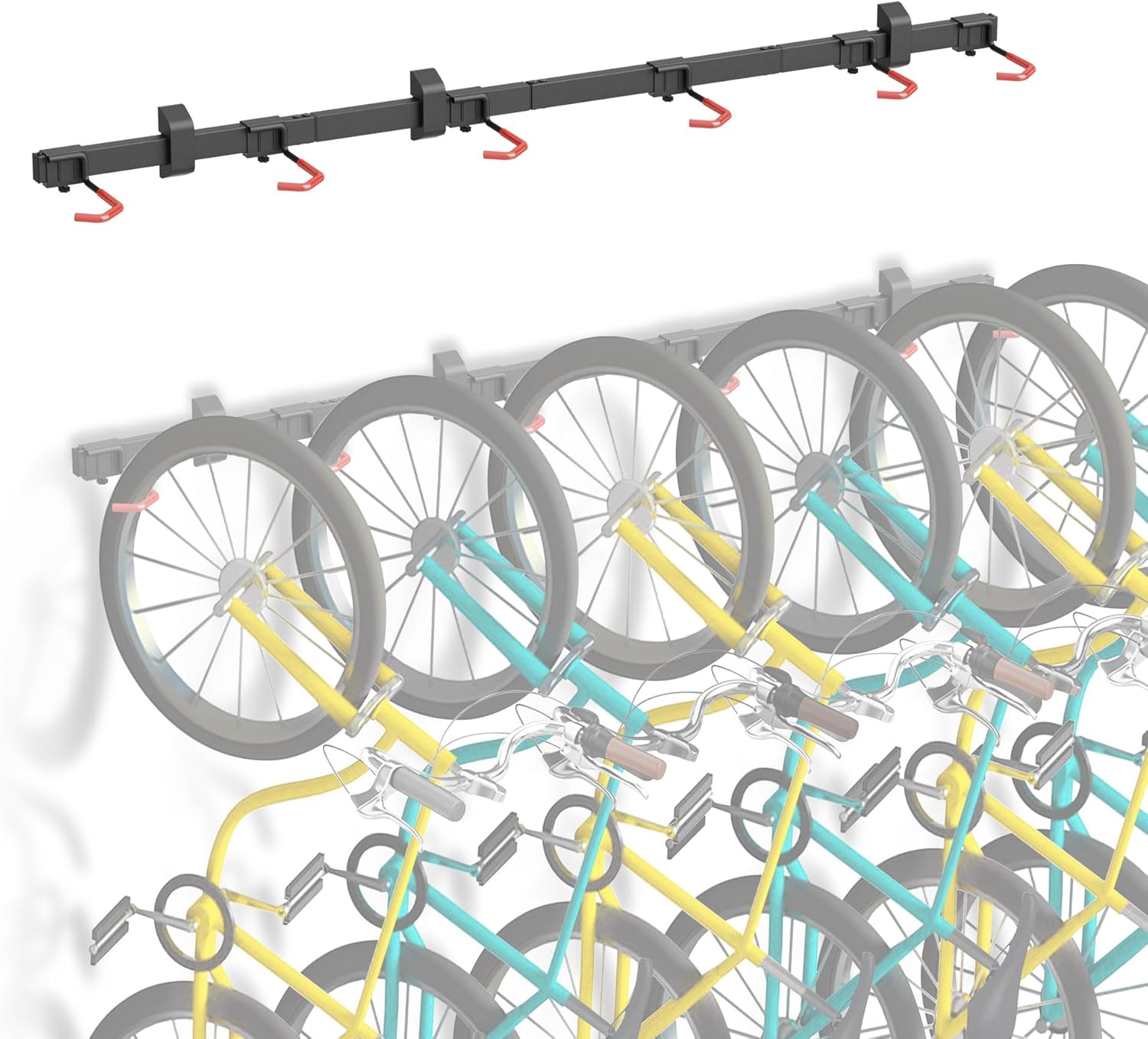 Optimisez Votre Espace avec le Mimoke Montage Mural pour 6 Vélos!