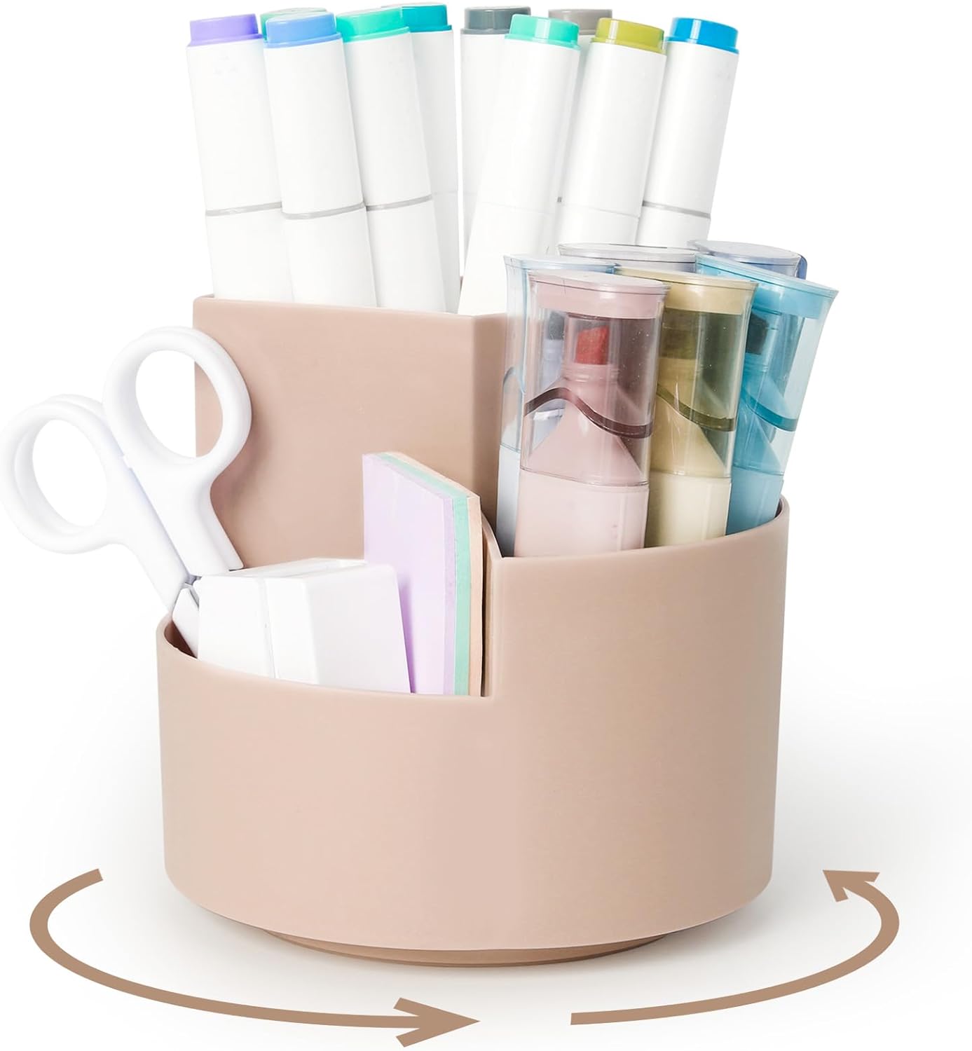Optimisez Votre Espace avec le Pot à Crayon Rotatif AiQInu : Le Rangement Idéal pour Bureau et Maquillage!