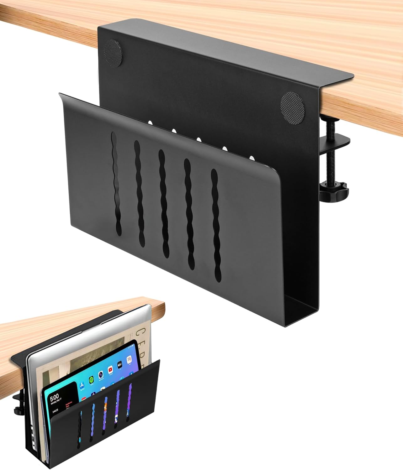 Optimisez Votre Espace avec le Rangement Bureau Organisateur Noir !