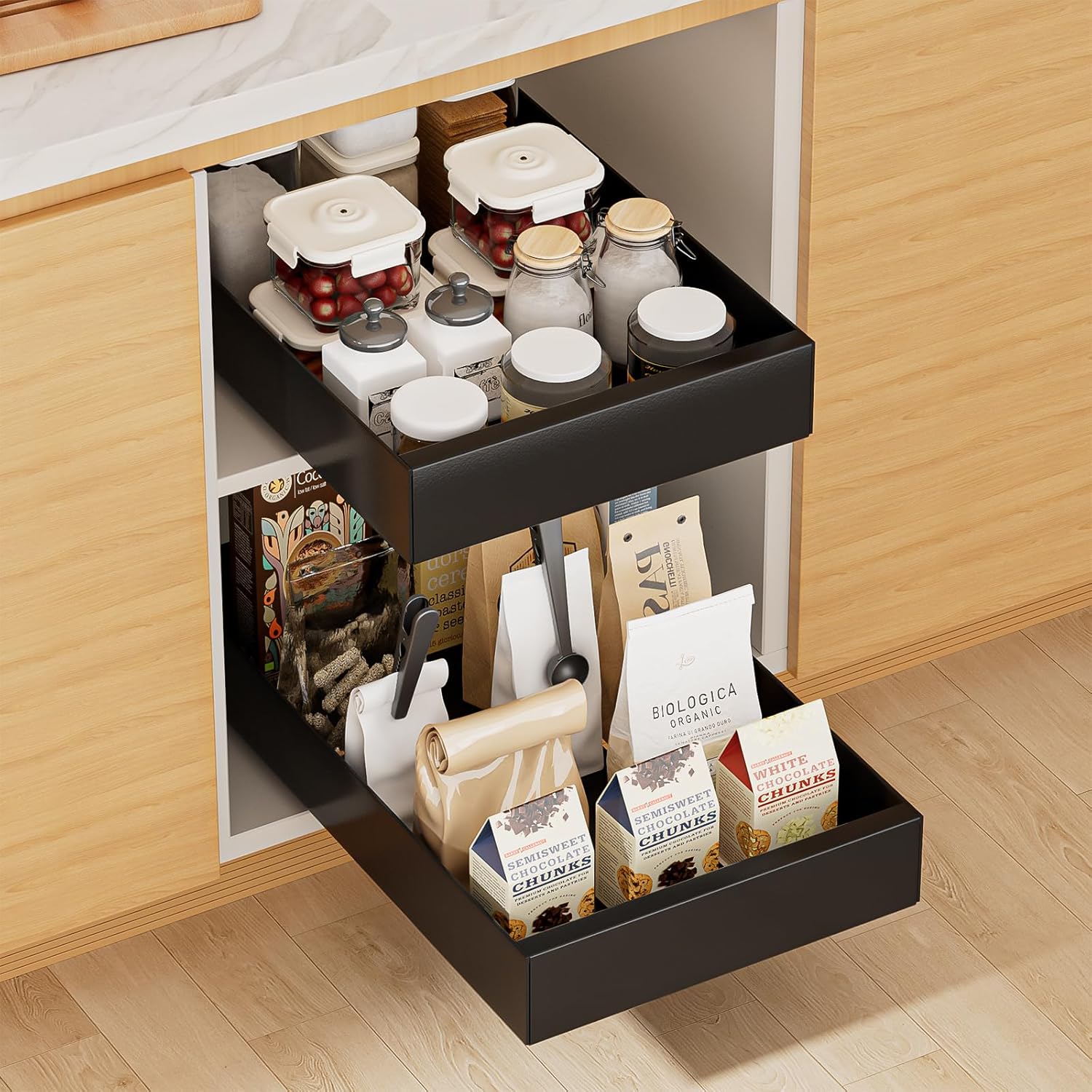 Optimisez Votre Espace avec le Tiroir Coulissant Cuisine Extensible - À Découvrir !