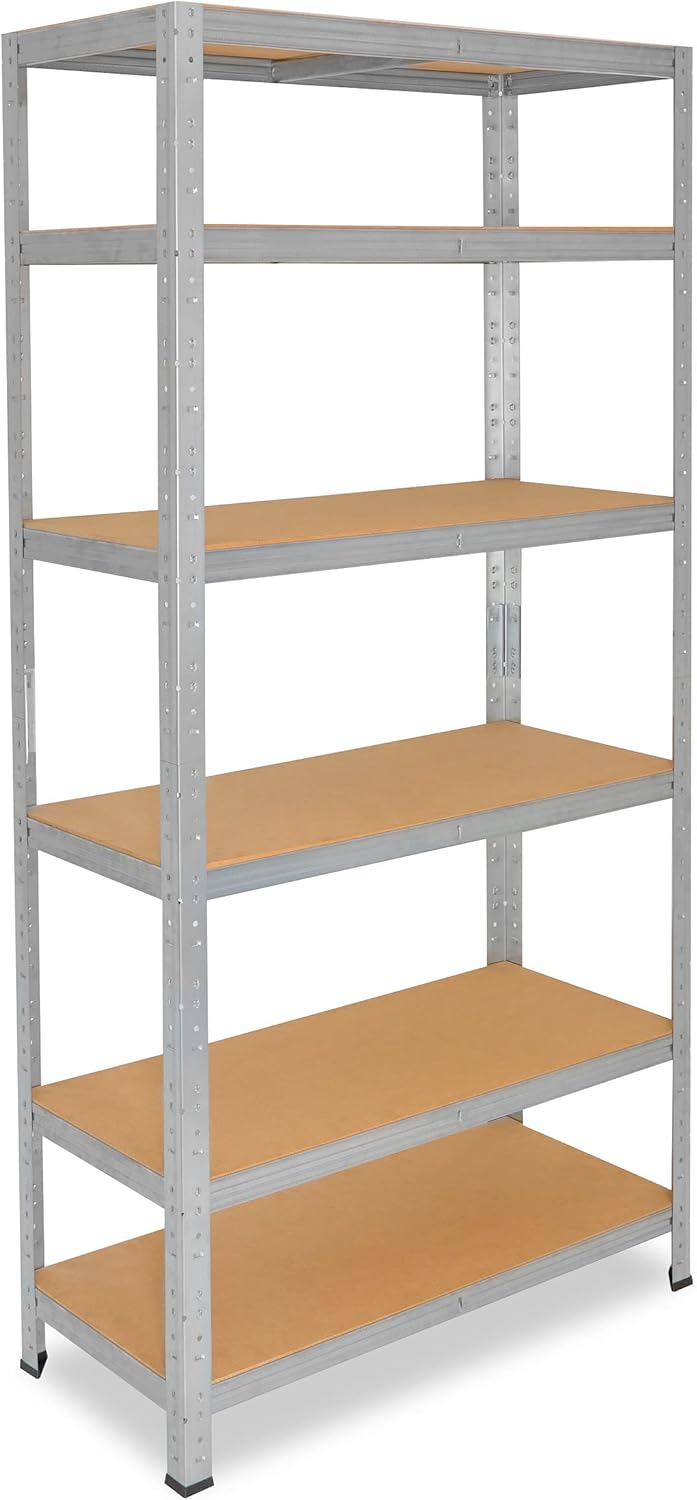 Optimisez Votre Espace avec l'Étagère Métallique shelfplaza® : 6 Niveaux, Charge Lourde et Robustesse Inégalée!