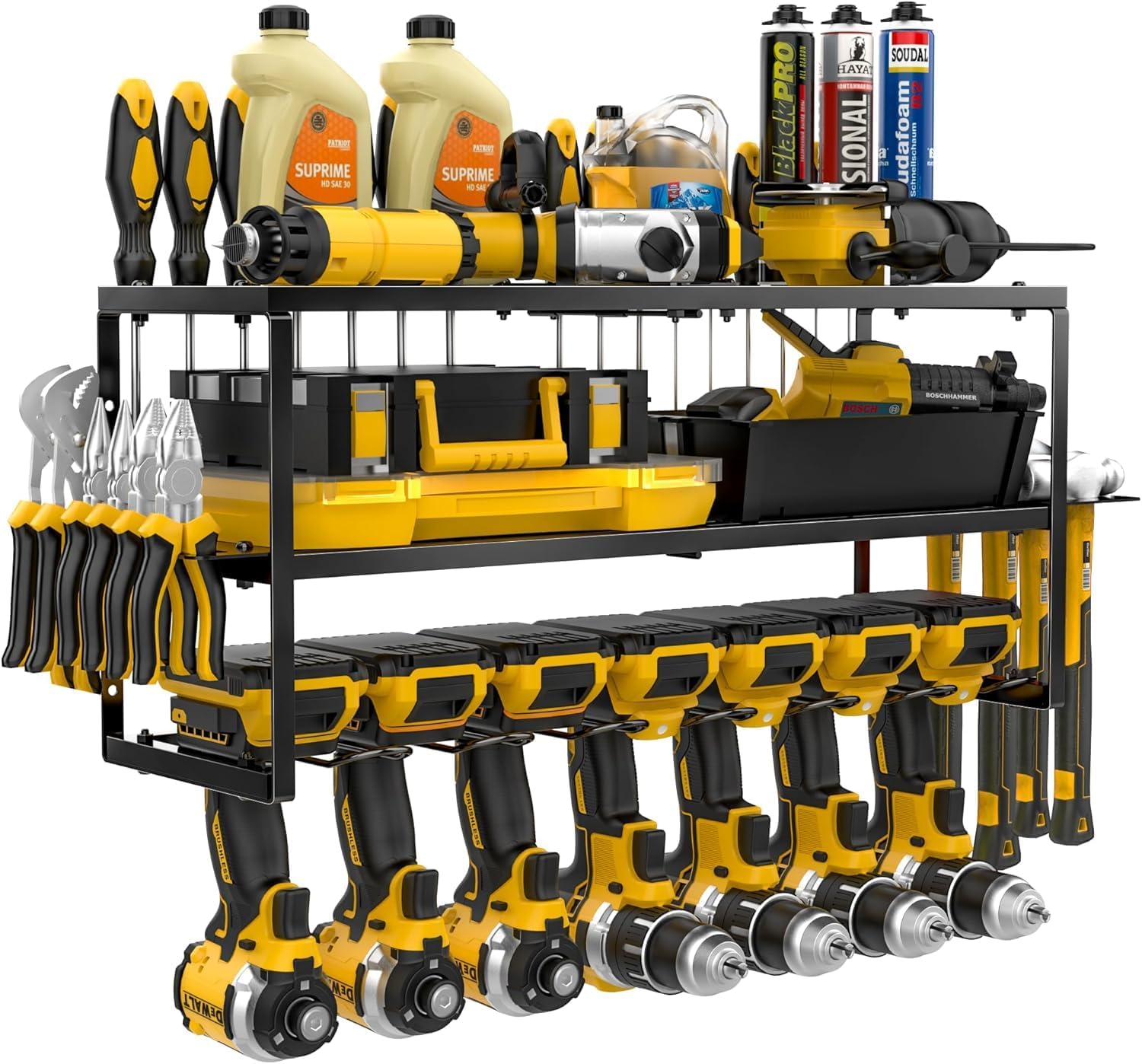 Optimisez Votre Garage avec le Hanured® Organiseur Mural pour Outils Électriques!