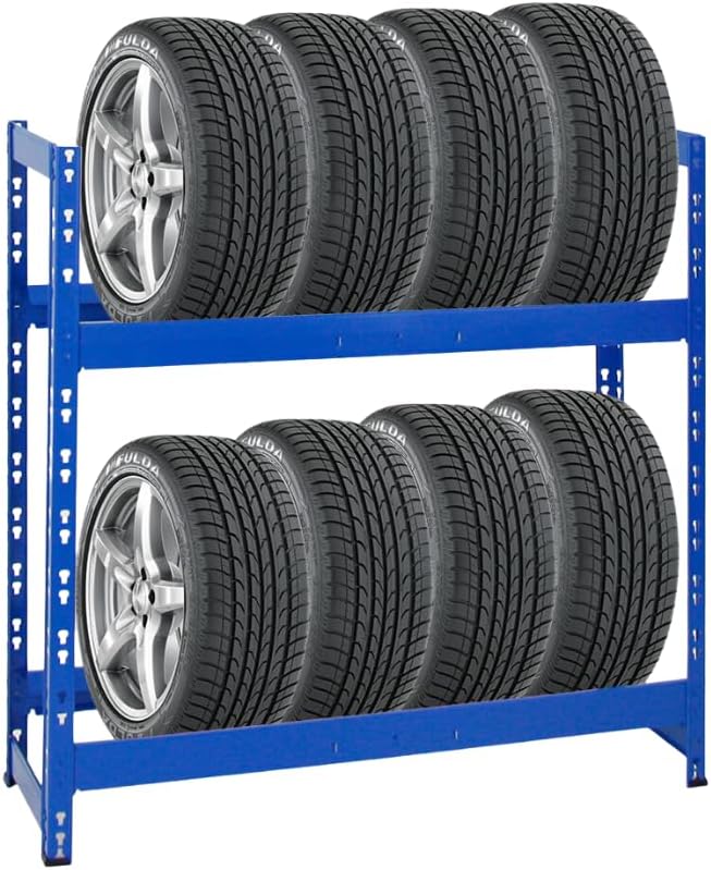 Optimisez votre Garage avec l'Étagère à Pneus PROREGAL Tiger : Le Rangement Parfait pour 8 Pneus!