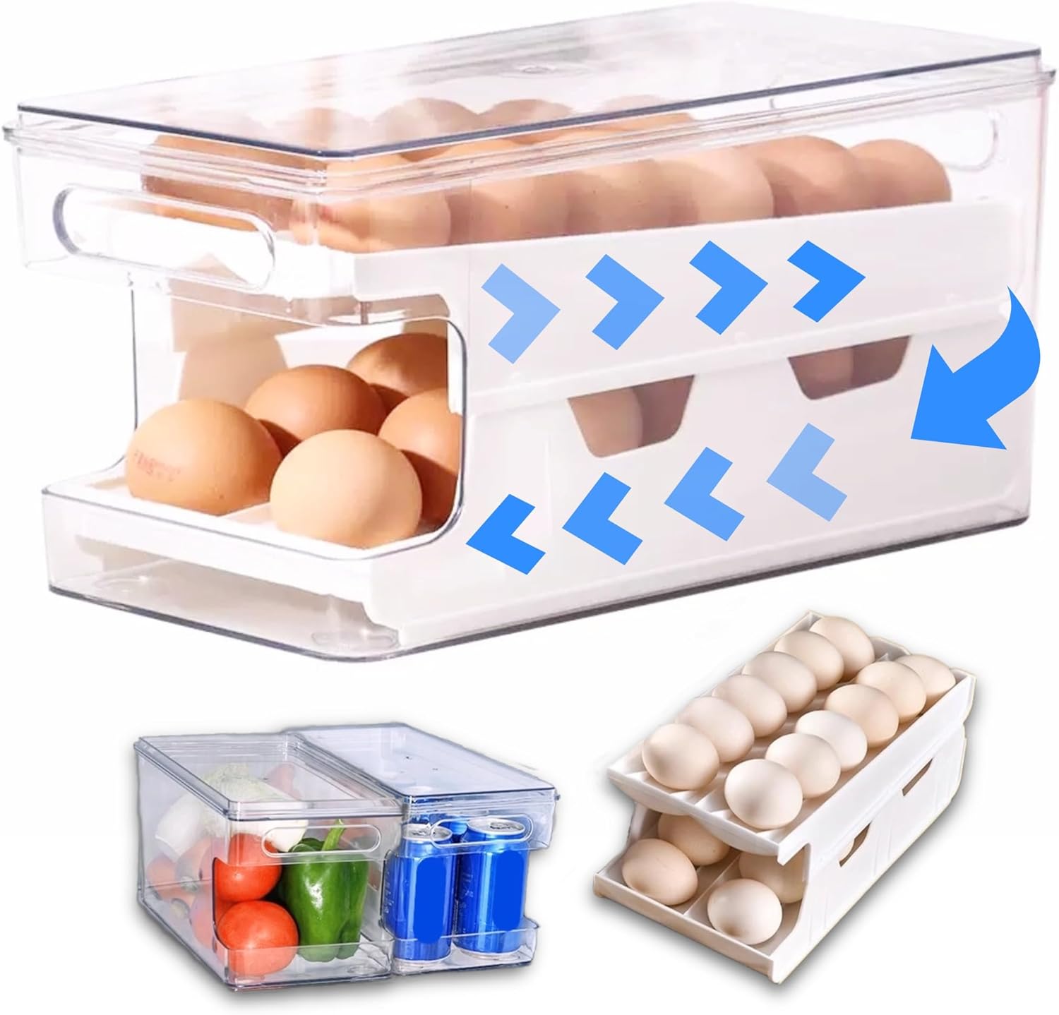 Optimisez Votre Réfrigérateur avec le Distributeur d'Oeufs à 2 Étage !