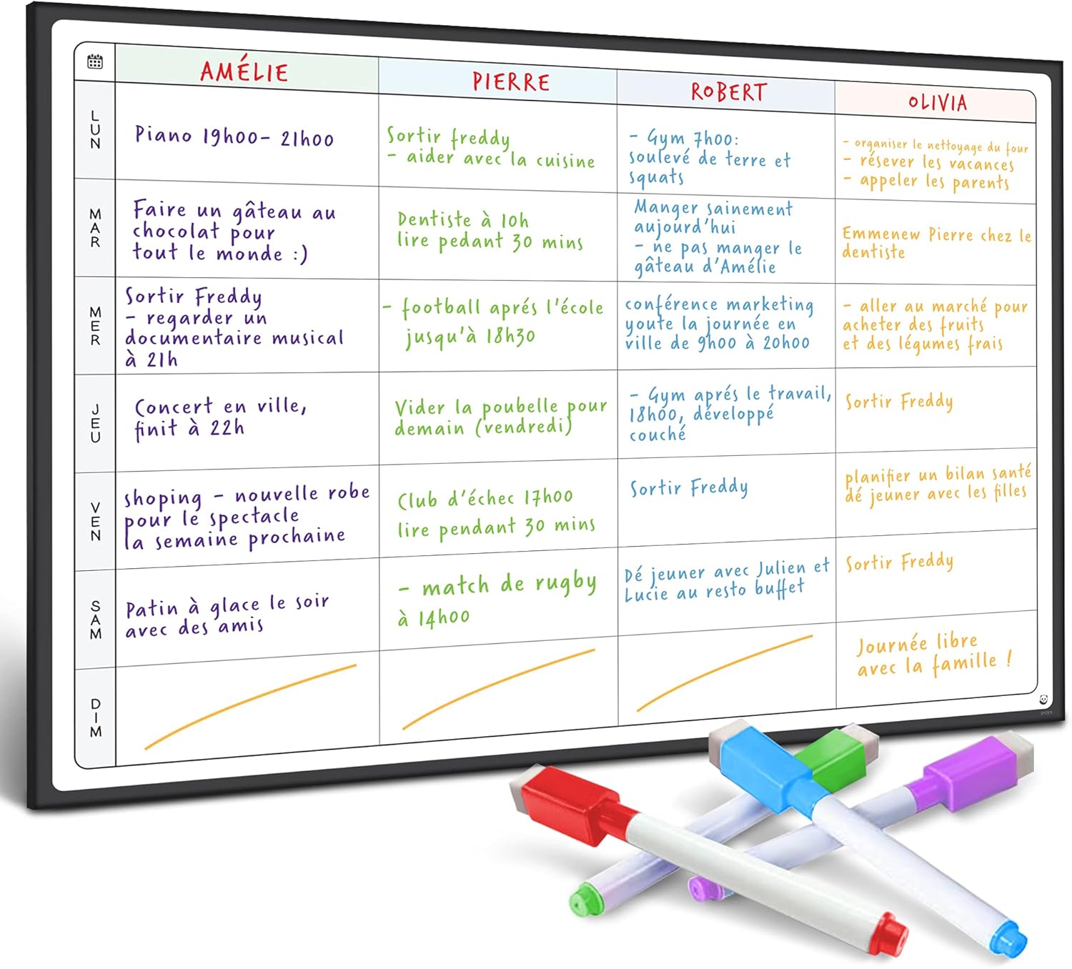 Optimisez Votre Semaine avec le Smart Panda A3 : Le Calendrier Magnétique Essentiel!