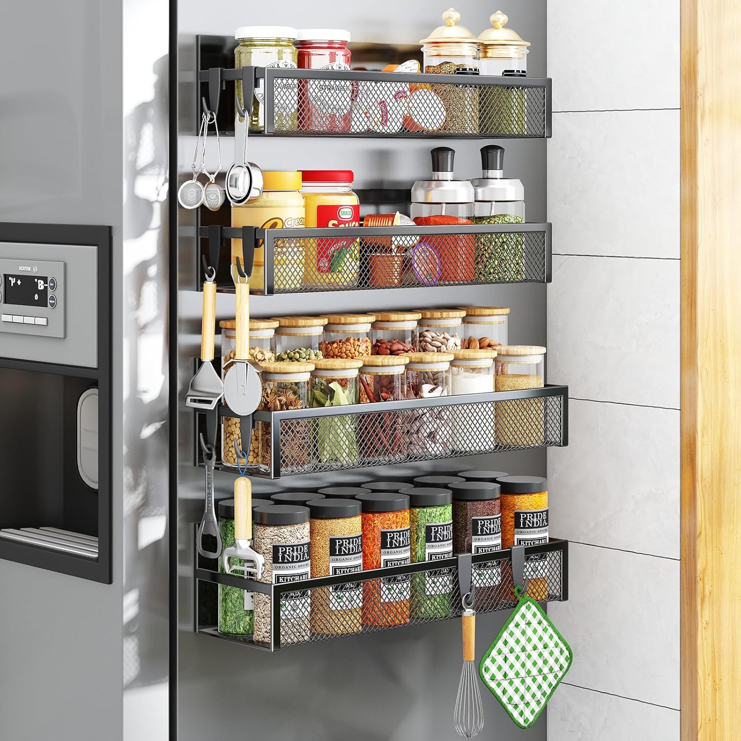 Organisez Votre Cuisine avec Style : Avis sur l'Aufworld Porte-épices Magnétique pour Réfrigérateur!