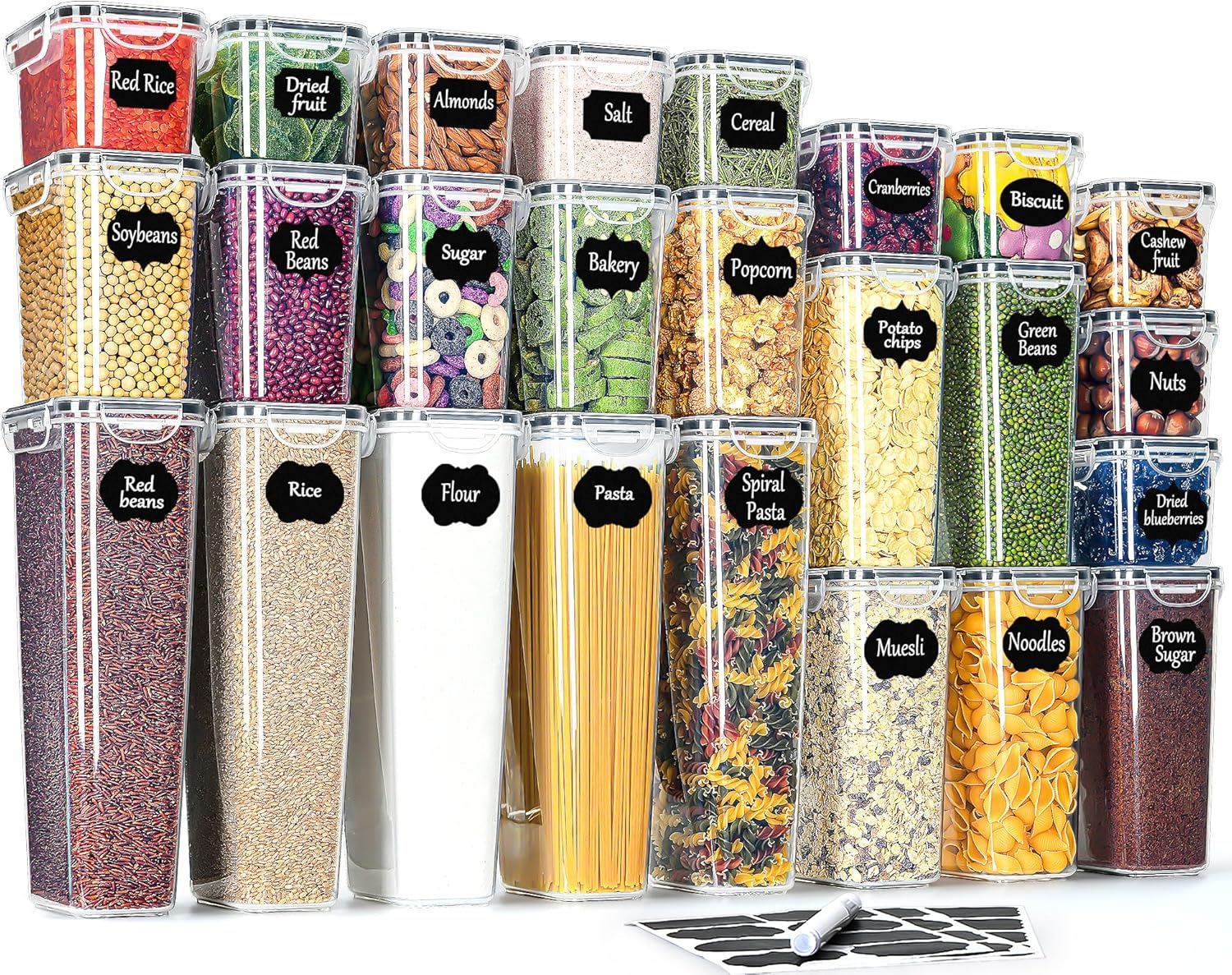 Organisez Votre Cuisine avec Style : Avis sur le Lot de 25 Boîtes Hermétiques Alimentaires!
