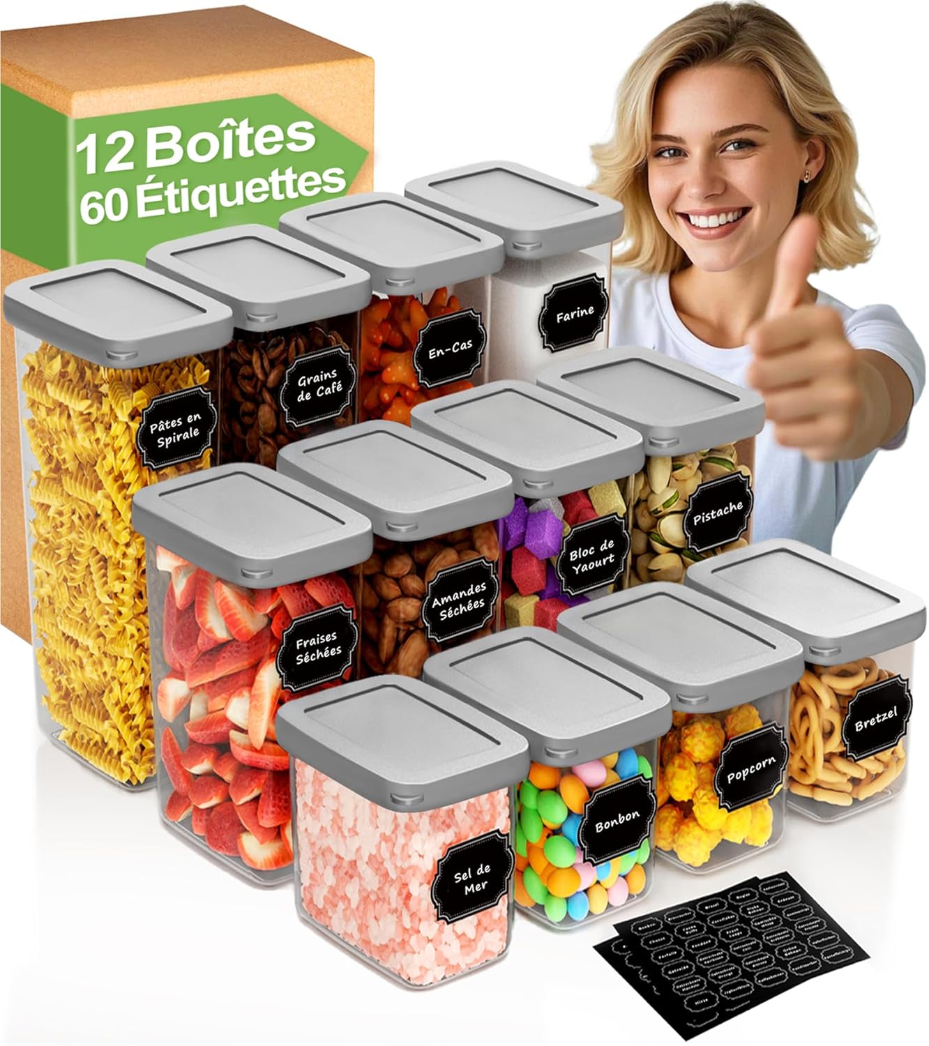 Organisez Votre Cuisine : Avis sur la Boîte de Rangement Hermétique Homhut