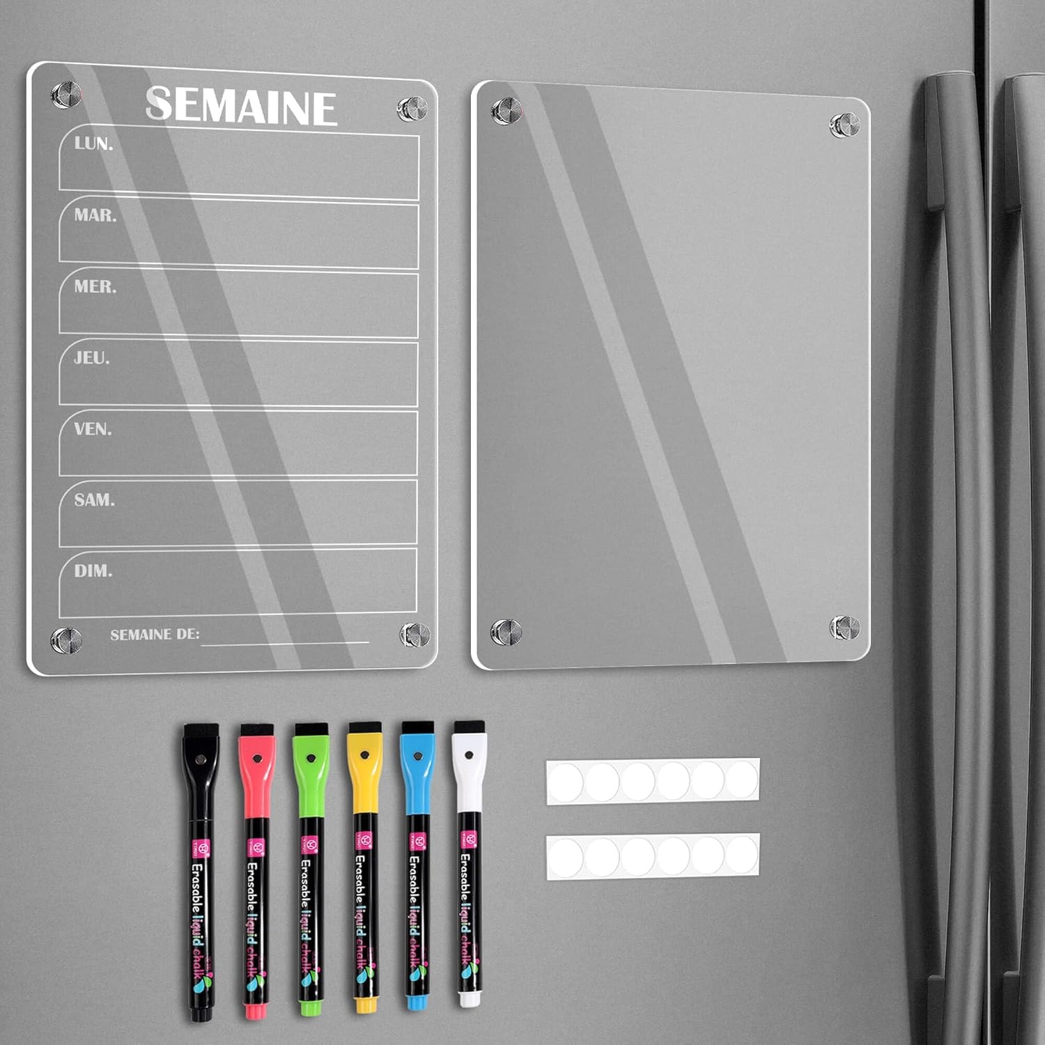 Organisez Votre Semaine avec le BIROYAL Planning Frigo Magnétique !