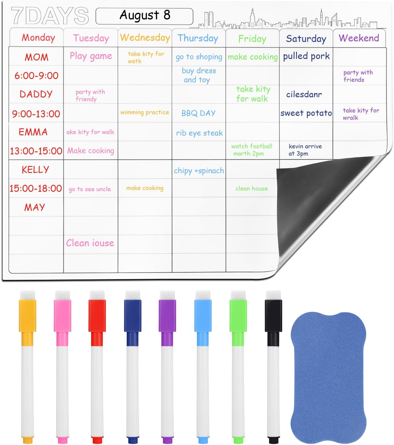 Organisez Votre Semaine avec le Calendrier Magnétique Cexovo !