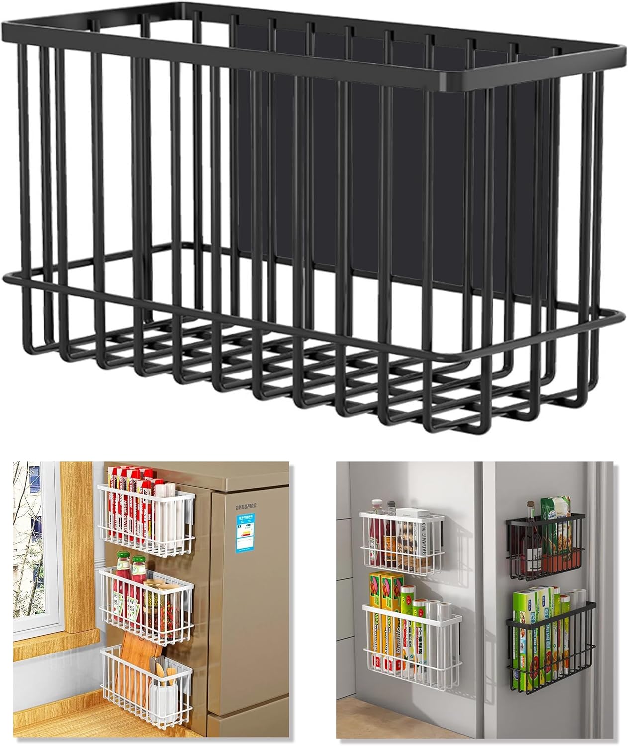 Révolutionnez votre cuisine avec l'Organiseur Magnétique pour Réfrigérateur Black-High!
