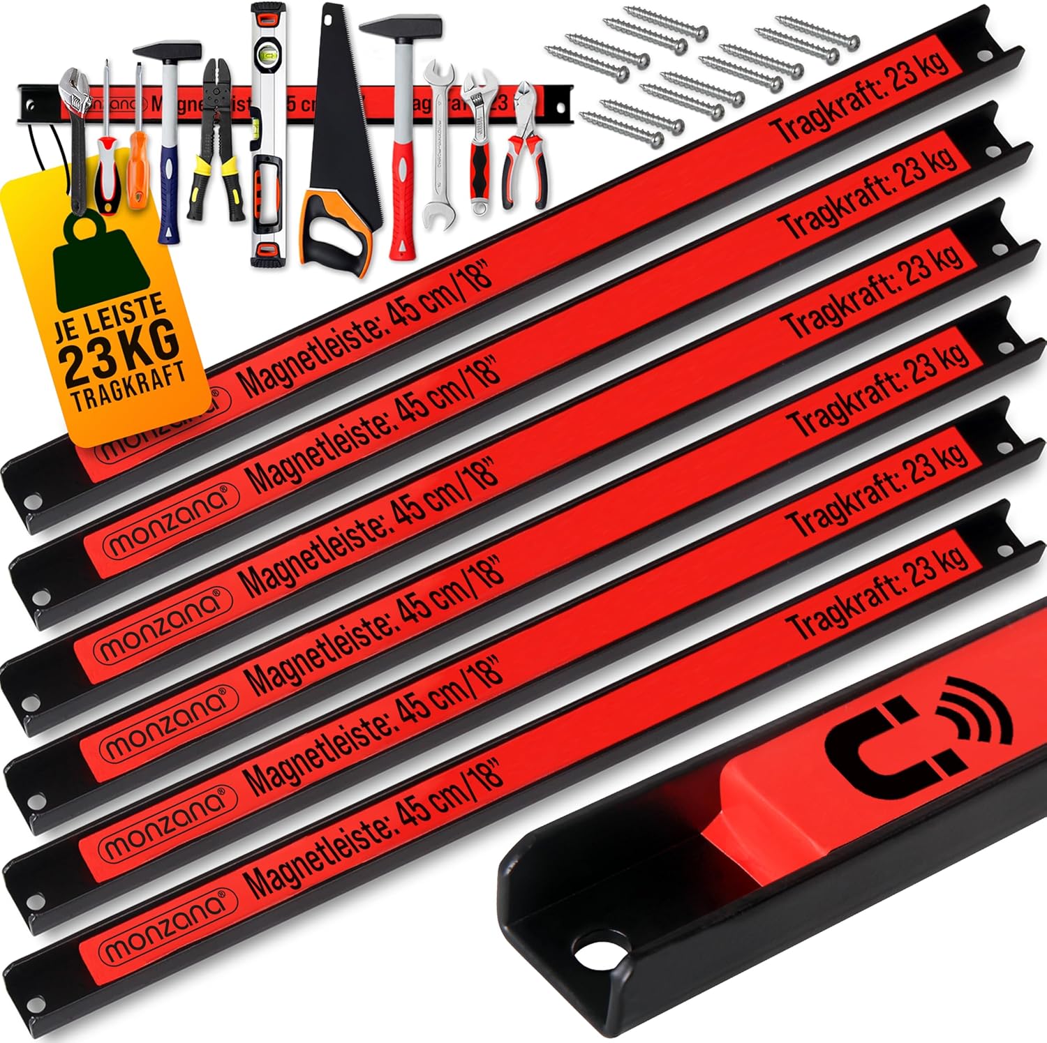 Révolutionnez votre rangement avec la Barre Magnétique DEUBA® 6x : Puissance et Praticité au Bout des Doigts!