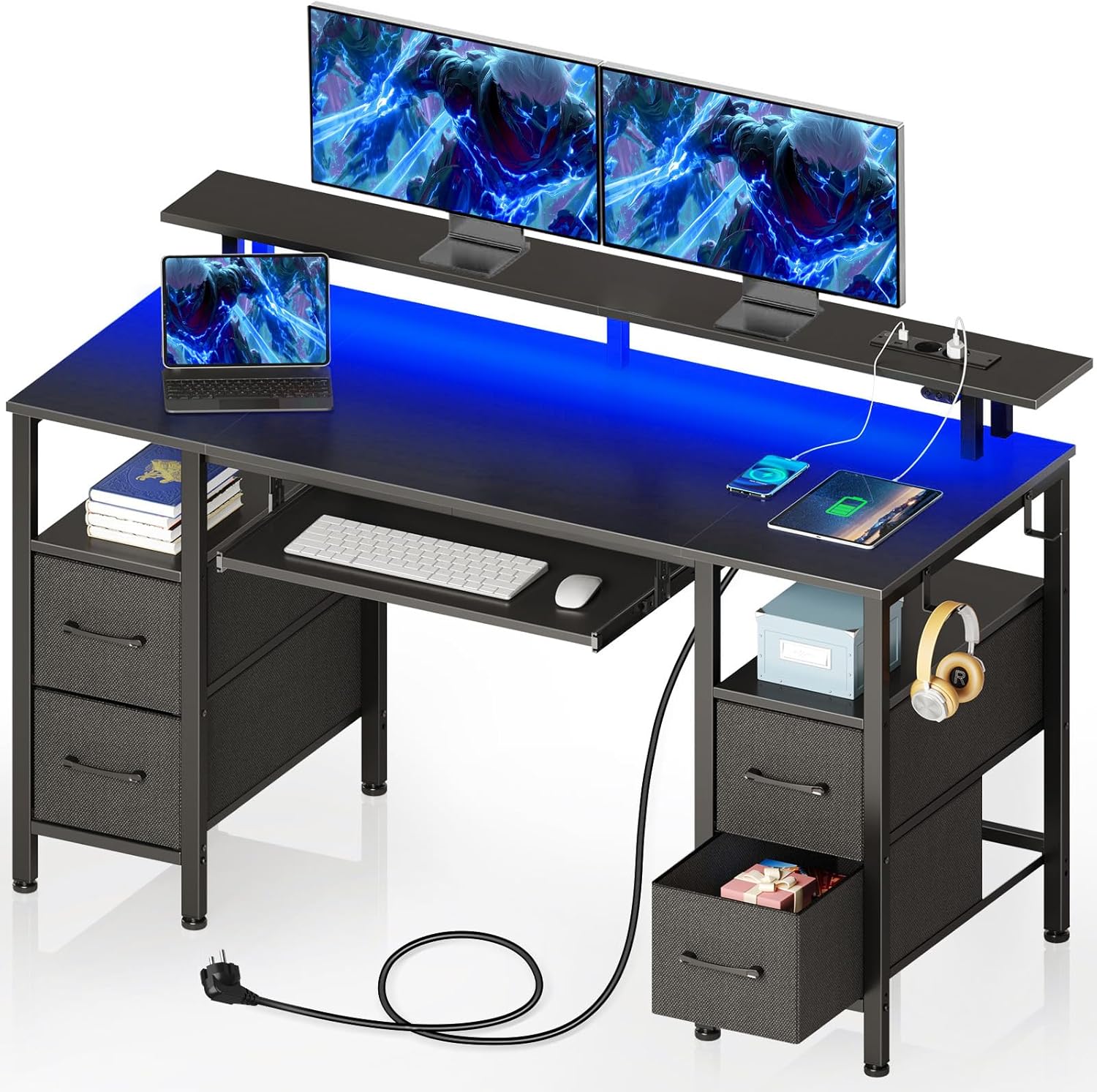 Seventable Bureau Gamer 120 cm : Le Bureau Ultime pour des Sessions de Jeu Époustouflantes!
