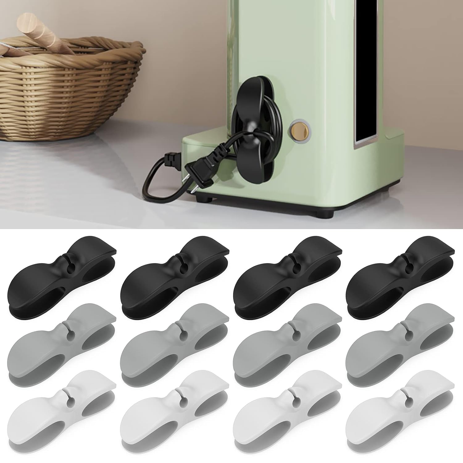 Transformez Votre Cuisine avec le Câble Organisateur Forreen : 12 Solutions Pratiques pour Vos Appareils Électroménagers!
