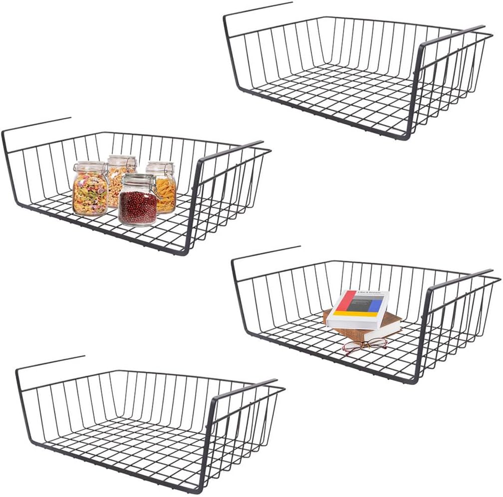 Transformez votre espace avec les paniers de rangement suspendus en métal noir !