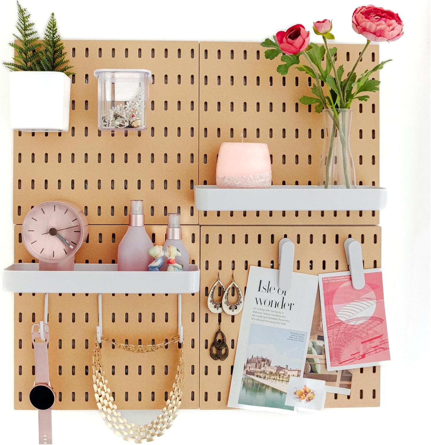 Transformez Votre Espace avec L'essentiel : Ensemble de 4 Panneaux de Rangement Muraux